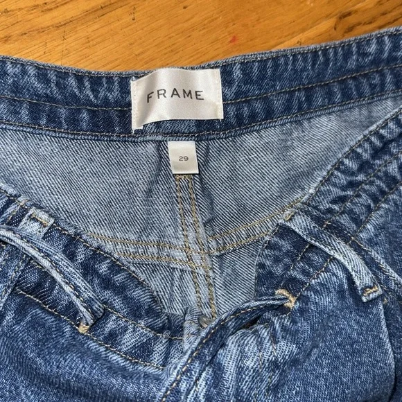 Frame Denim superdrape Drawstring Wide Leg Jean jogger in Ghost Blue Size 29 - Picture 2 of 5